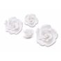 Conjunto de Rosas Brancas em A��car Modecor 17 un