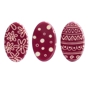 Decoraes de Chocolate Barbara Decor - Easter Egg Violet Set 24x40mm 165 un