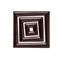 Decoraes de Chocolate Barbara Decor - Squares Dark Set 64,44,23mm 180 un