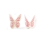 Decoraes de Chocolate Dobla - Butterfly white pink 120 un