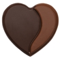 Decoraes de Chocolate Barbara Decor - Heart Duo 34mm 240 un