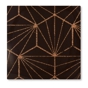 Modecor Formas Finas - Quadrado Chocolate Negro com Geometrias 240 un