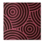 Modecor Formas Finas - Quadrado Chocolate Negro Circulos Fucsia 240 un