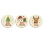 Modecor Chocolate Branco Boas Festas 60mm 3 Modelos 110 un