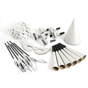 Kit festas para 6 Pessoas Prateado 1 un