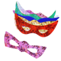 Mscaras Hologrficas de Carto Cores Sortidas 190x80mm 24x6 un