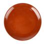Prato Fundo de Barro Castanho Avermelhado Circular 200x23mm 12 un