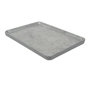 Bandeja Melamina Retangular Idntico a Cimento 285x120x20mm 4 un