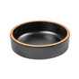 Prato Fundo Melamina Preto 117x36mm 260ml 12 un