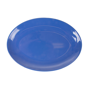 Prato Oval Melamina Azul 255x180mm 15 un