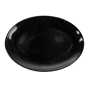 Prato Oval Melamina Preto 255x180mm 15 un