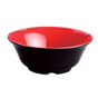 Tigela Oval Melamina Preto Vermelho 254x100mm 24 un