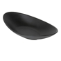 Tigela Oval Melamina Preto 315x165x60mm 6 un