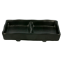 Recipiente 2 Compartimentos Melamina Preto 131x81x27mm 12 un