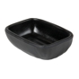 Tigela Retangular Melamina Preto para Molhos 90ml 99x69x32mm 6 un