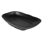 Tigela Retangular Melamina Preto 252x158x42mm 6 un