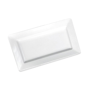 Bandeja rectangular Melamina Branco 560x320x53mm 4 un