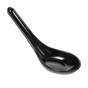Colher Chinesa Melamina Preto 133x42x57mm 100 un