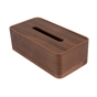 Dispensador de Lenos Faciais Madeira Castanho 265x140x85mm