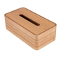 Dispensador de Lenos Faciais Madeira Natural 265x140x85mm