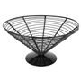 Cesta Cone em Arame de Ao Preto 230x125mm 6 un