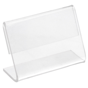 Cavalete PVC Transparente Porta-Etiquetas 60x40mm 1 un