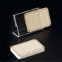 Cavalete PVC Transparente Porta-Etiquetas 100x75mm 1 un