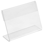 Cavalete PVC Transparente Porta-Etiquetas 80x60mm 1 un