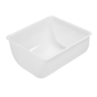 Recipiente de plstico blanco PP 140x145x73mm 1 uds
