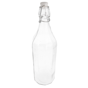 Garrafa Vidro Transaprente + Tampa Clip 1000ml 85x325mm 12 un
