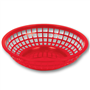 Cesta em Plstico Vermelho Redonda 200x50mm 12 un