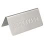 Cavalete de Mesa em Inox Reservado (PT ES) 120x54x59mm 1 un