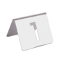 Cavalete em Inox com Nmeros de Mesa de 1 A 25 75x55mm 25 un