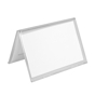 Cavalete Porta Etiquetas de Mesa Econmicos em Plstico PS Transparente 75x45mm 200 un