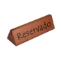 Cavalete de Mesa em Madeira Reservado (PT ES EN) 150x44x44mm 10 un