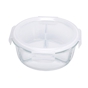 Recipiente de Conservao de Vidro com Tampa 950ml 3 Compartimentos 6 un