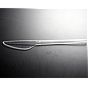 Faca de Plstico Transparente Econmica 162mm 25X100un