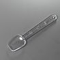 Colher de Plstico Transparente de Gelado 95mm 14x500g