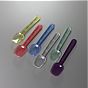 Colher de Plstico Transparente Cores Sortidas de Gelado 95mm 6x500g