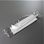 Conjunto de Faca + Colher 150 de Plstico Branco Econmico + Guardanapo 600un