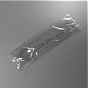 Colher de Plstico Transparente de Sobremesa Econmico 150mm Embrulhada Individualmente 1800un