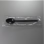 Colher de Plstico Preto de Sobremesa Econmico 150mm Embrulhada Individualmente 1800un