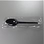 Colher de Plstico Preto de Sopa Econmico 162mm Embrulhada Individualmente 900un