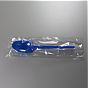 Colher de Plstico Azul de Sopa Econmico 162mm Embrulhada Individualmente 1000un