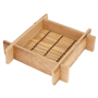 Mini recipiente tranado flutuante em Bambu 120x120x30mm 20 un