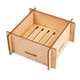 Mini Recipientes em Bambu para Entradas 63x63x30mm 4x100 un