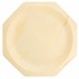 Prato de Madeira octogonal 260x22mm 50 un