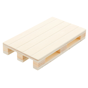 Mini Palete de Apresentao Buffet em Madeira Natural 130x80x20mm 40 un