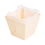 Barqueta em madeira de Choupo + Cpsula 55x55x45mm 12x25 un