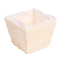 Barqueta em madeira de Choupo + Cpsula 70x70x55mm 12x25 un